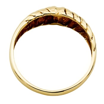 9ct Gold 2.4g Unusual Ring Size O